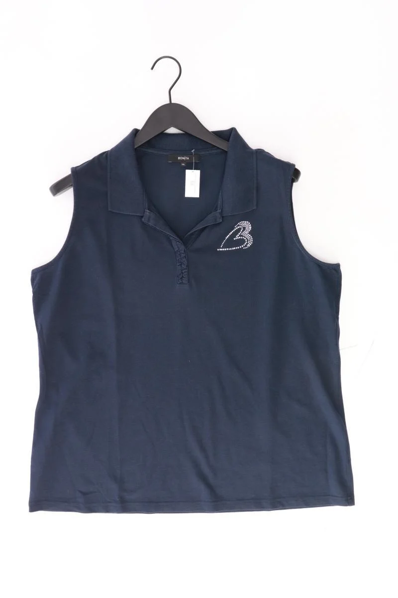 Bonita Polotop Gr. XXL blau aus Baumwolle
