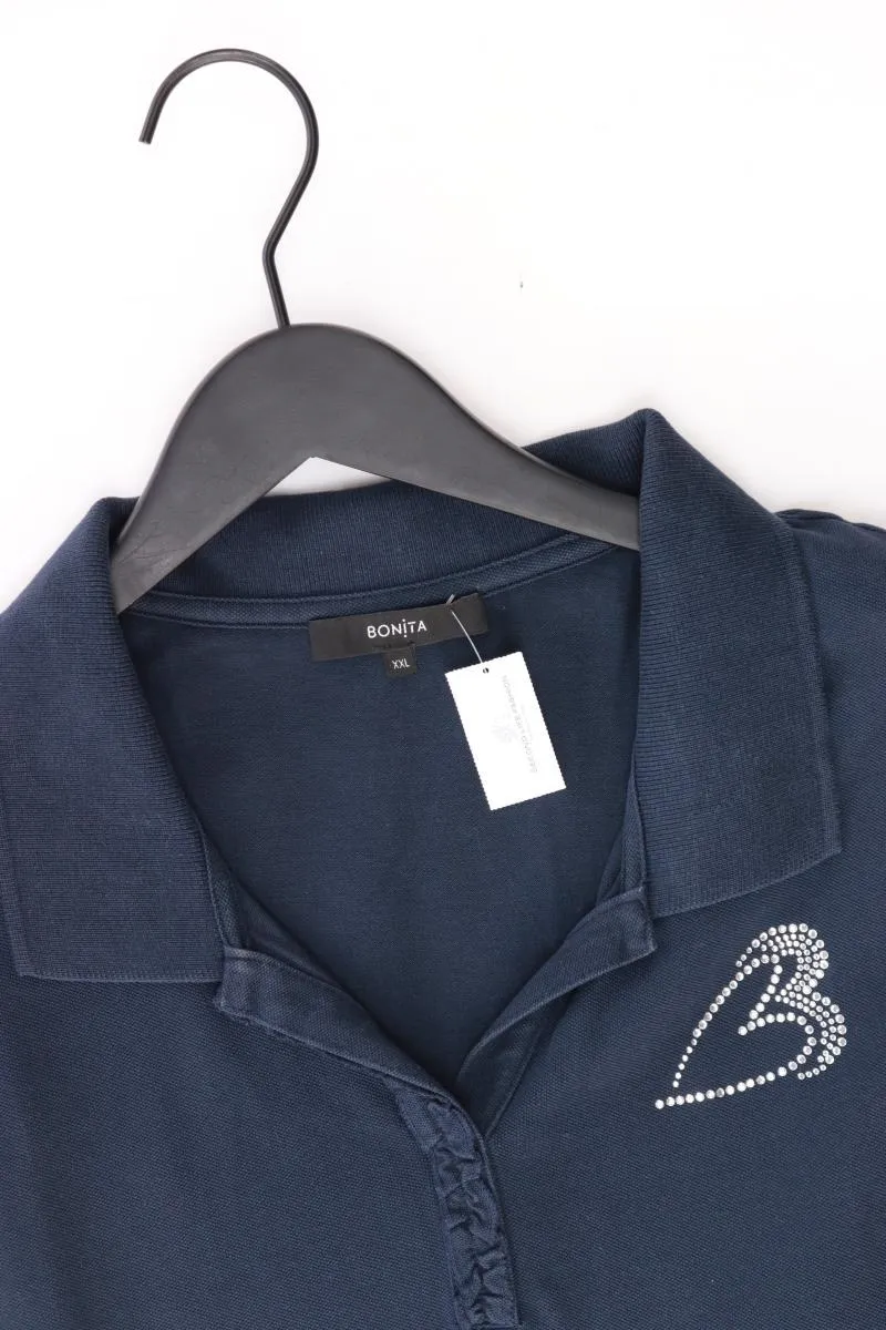Bonita Polotop Gr. XXL blau aus Baumwolle