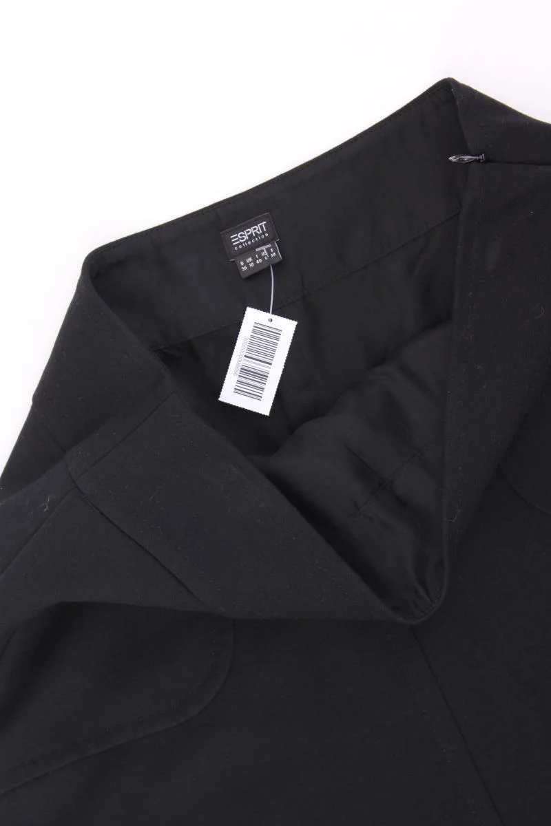 Esprit Collection Rock Gr. 36 schwarz aus Viskose