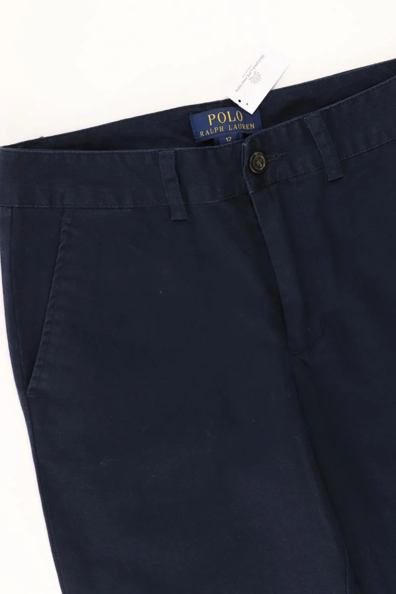 Polo by Ralph Lauren Stoffhose Gr. UK 12 (S) blau aus Baumwolle