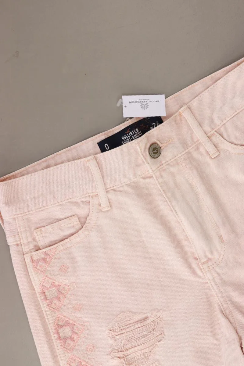 Hollister Hotpants Gr. W24 rosa aus Baumwolle