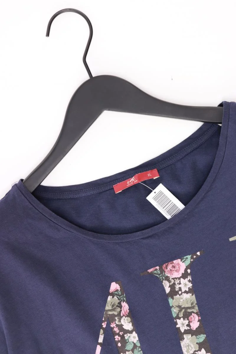 edc by Esprit T-Shirt Gr. XL Kurzarm blau aus Baumwolle