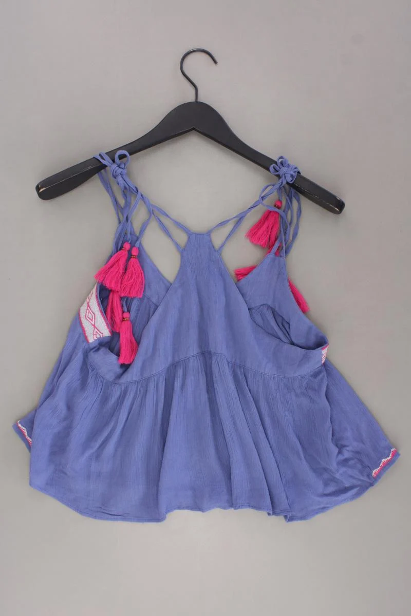 Glamorous Spaghetti-Top Gr. 38 blau aus Viskose