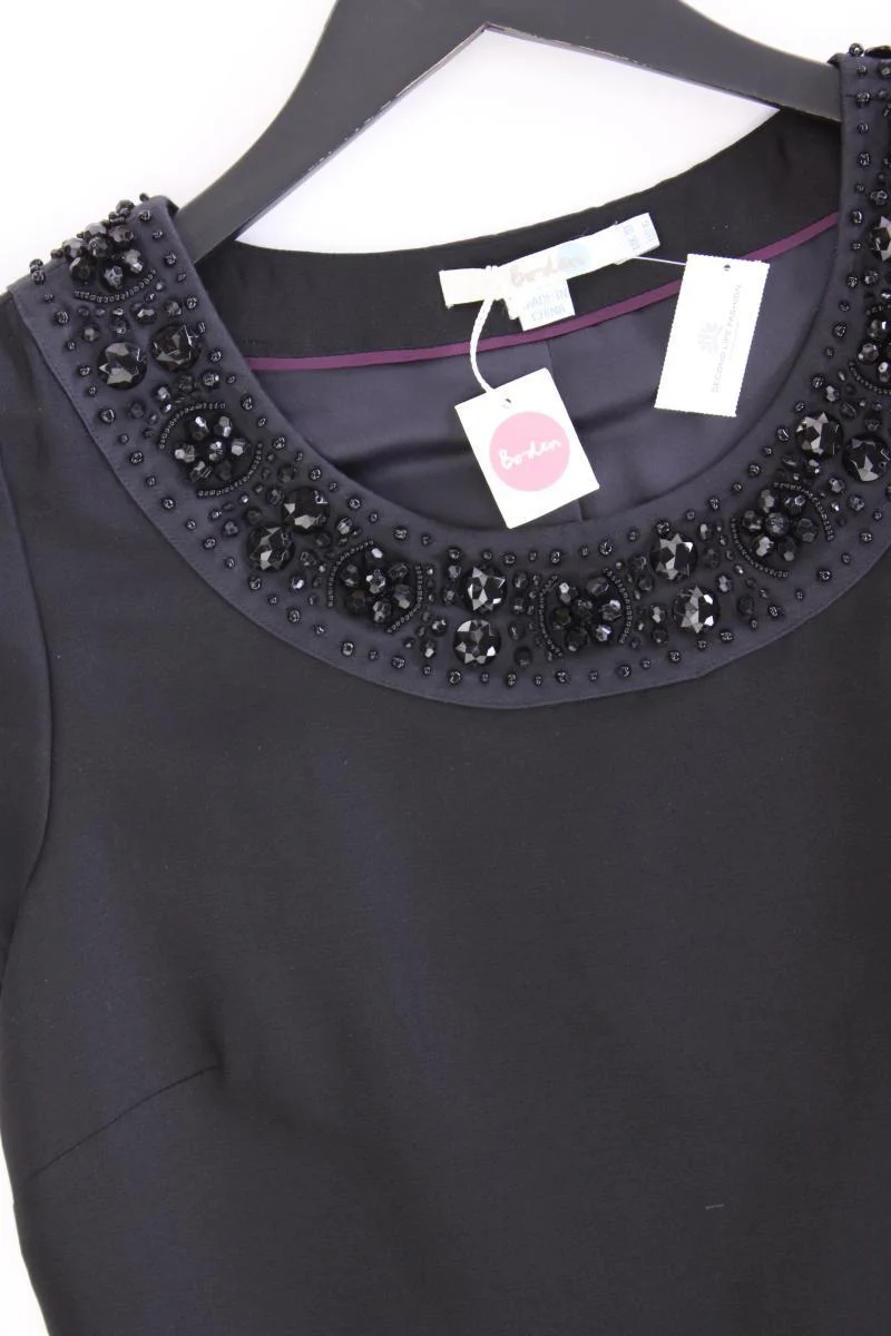 Boden Bleistiftkleid Gr. UK 10 (S) neu mit Etikett Kurzarm schwarz aus Baumwolle