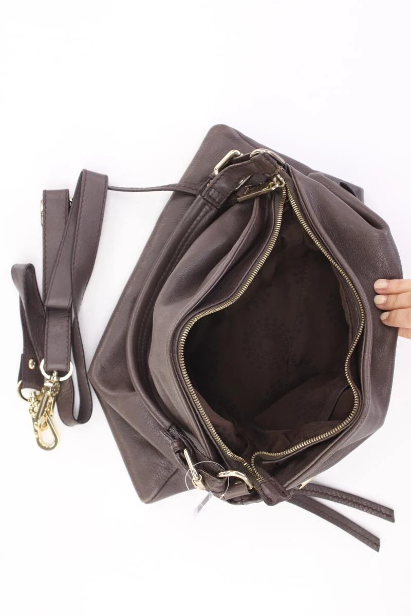 Abro Henkeltasche braun aus Leder