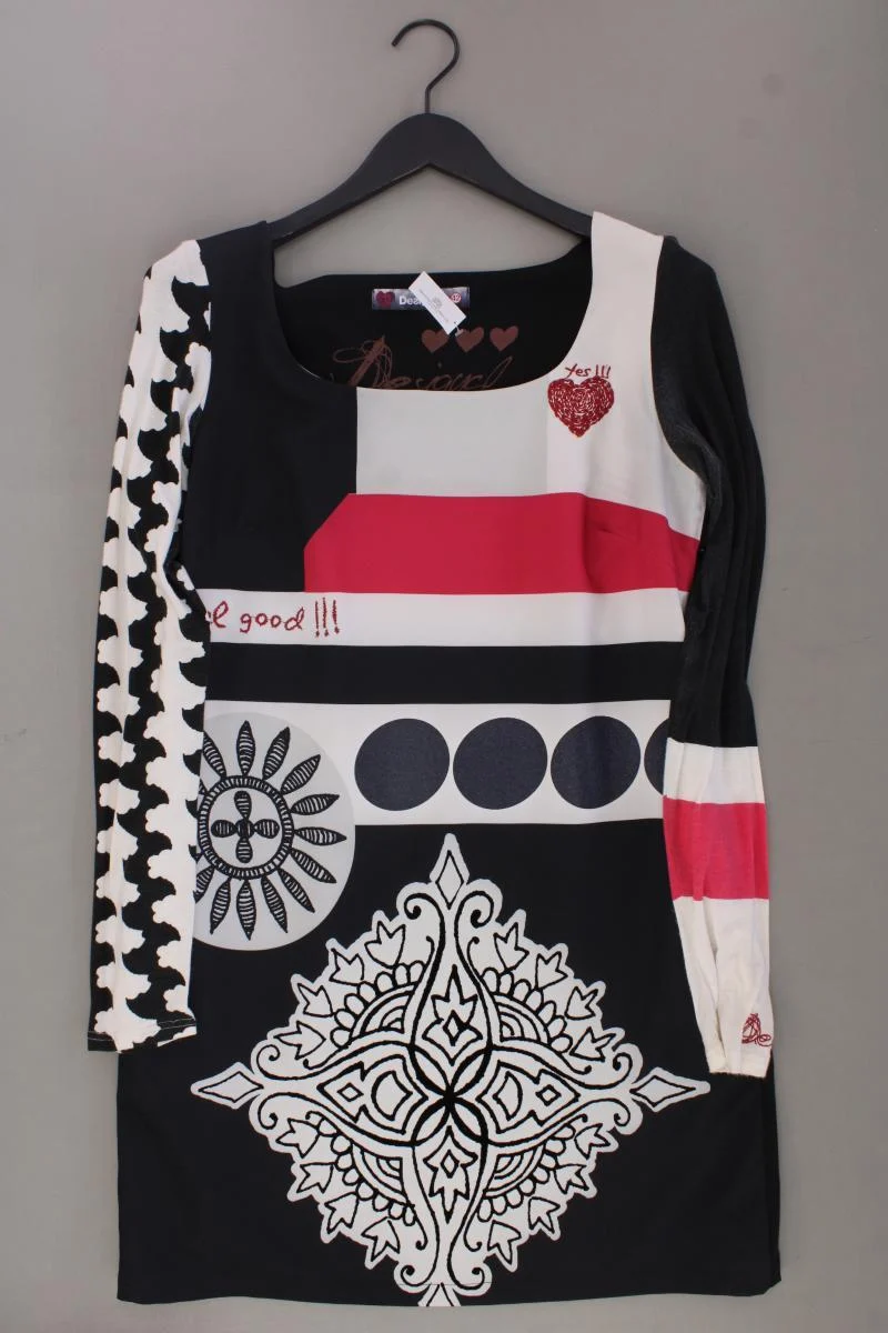 Desigual Langarmkleid Gr. 42 schwarz aus Polyester