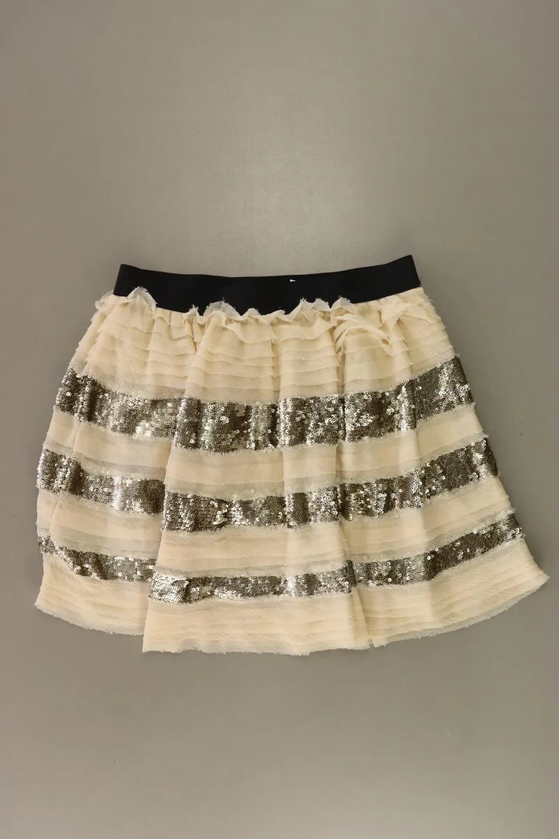 Free People Stretchrock Gr. S mit Pailletten creme aus Polyester
