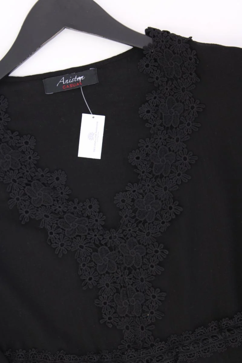 Aniston Comfort Tunika Gr. 36 schwarz aus Viskose