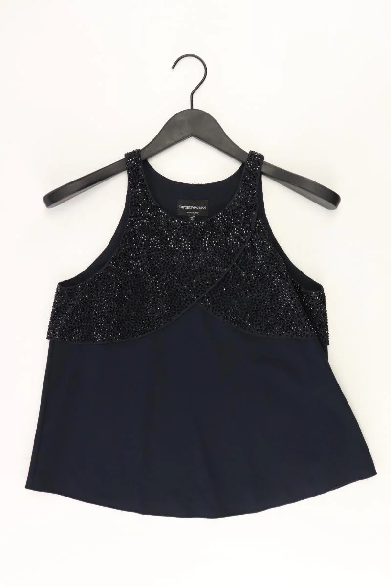 Emporio Armani Trägertop Gr. 40 neuwertig blau aus Viskose