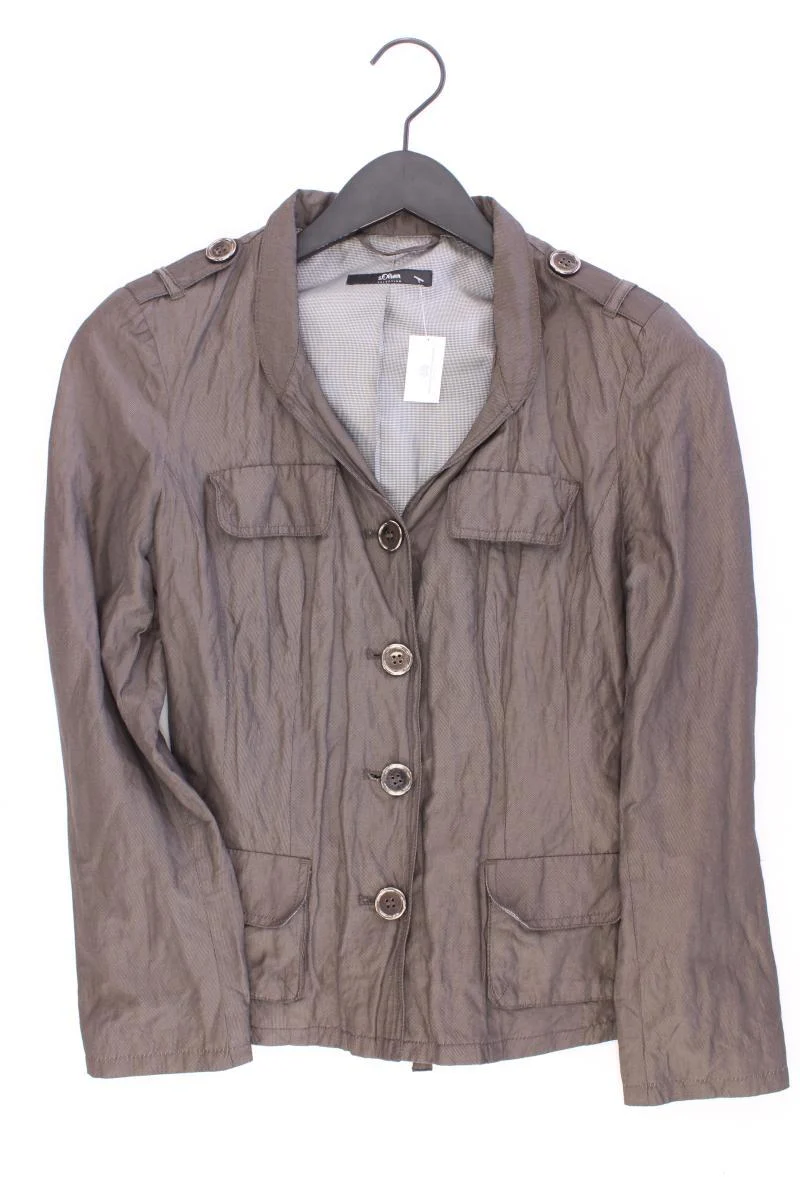 s.Oliver Selection Regular Jacke Gr. 38 braun aus Polyamid