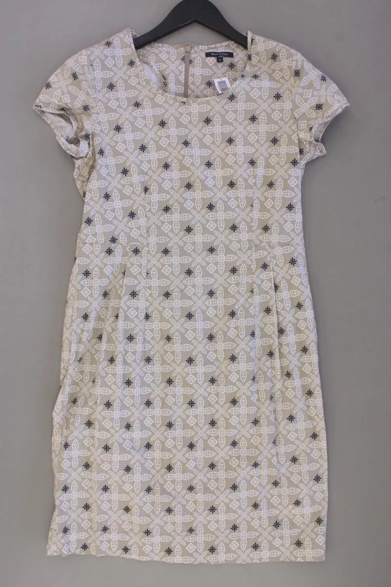 Marc O'Polo Kurzarmkleid Gr. 38 mit Blumenmuster creme aus Baumwolle