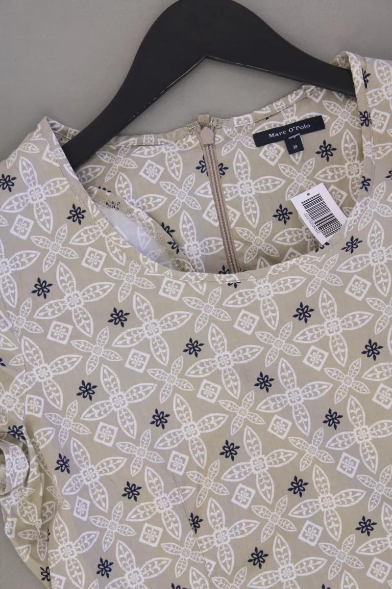 Marc O'Polo Kurzarmkleid Gr. 38 mit Blumenmuster creme aus Baumwolle