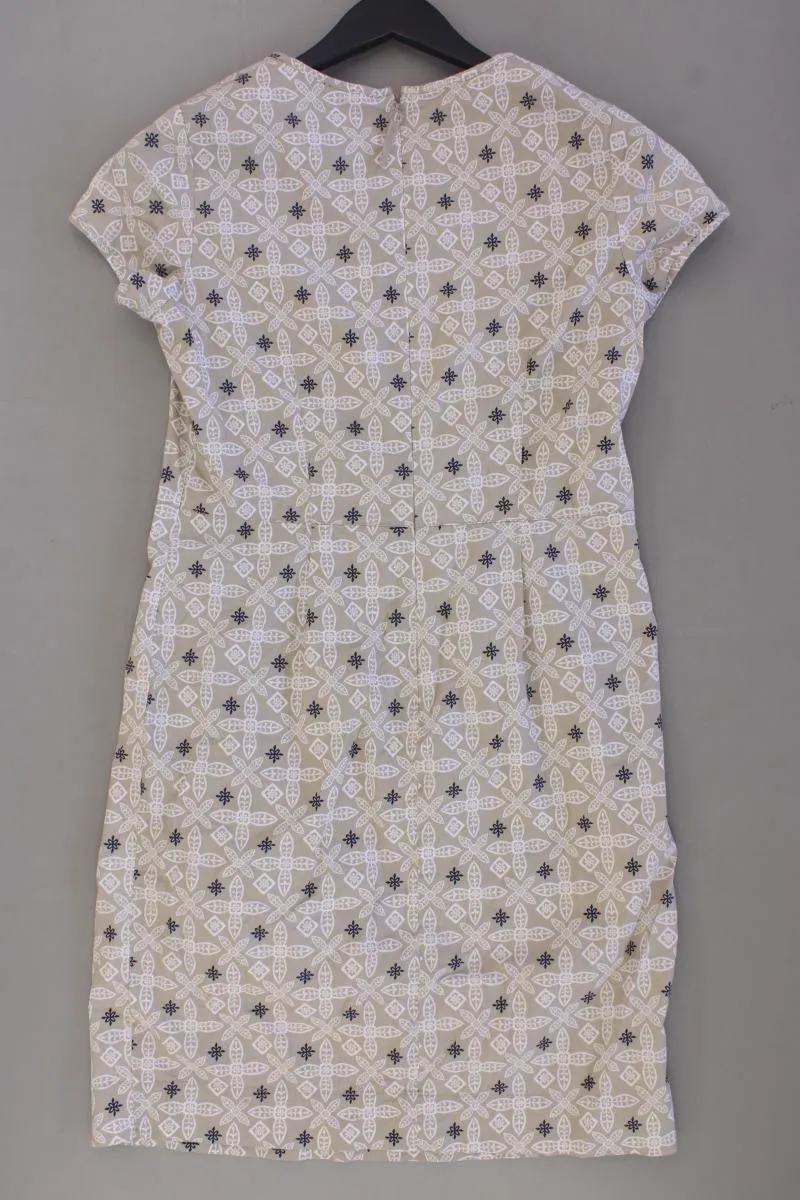 Marc O'Polo Kurzarmkleid Gr. 38 mit Blumenmuster creme aus Baumwolle