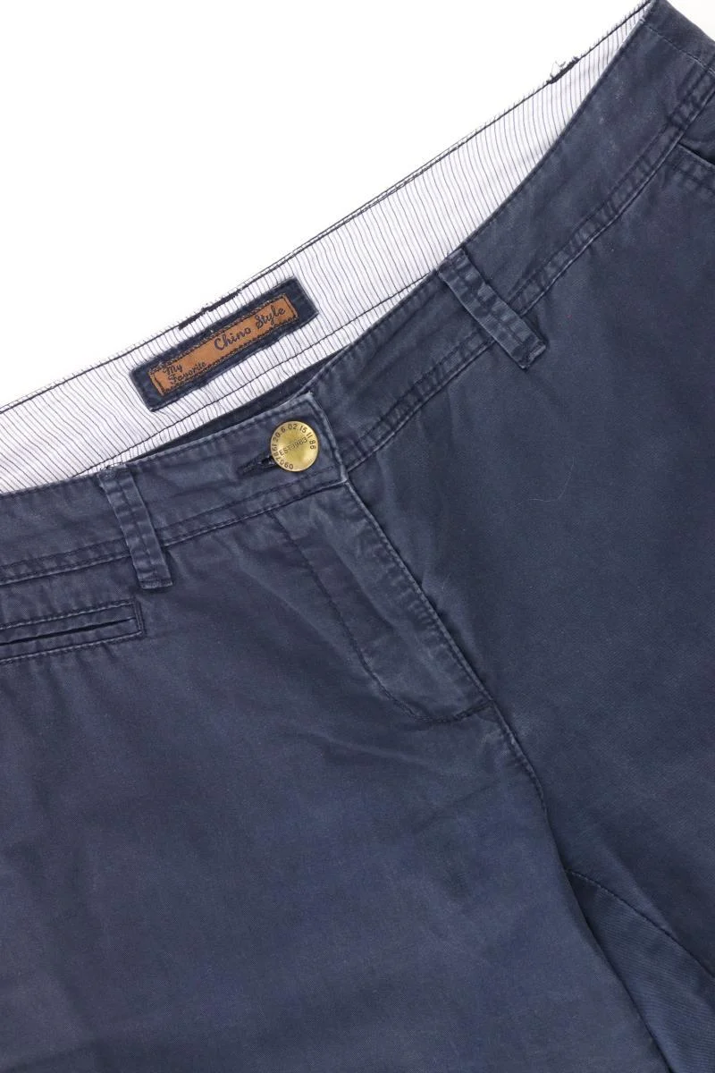 Street One Chinohose Gr. 40 blau aus Baumwolle