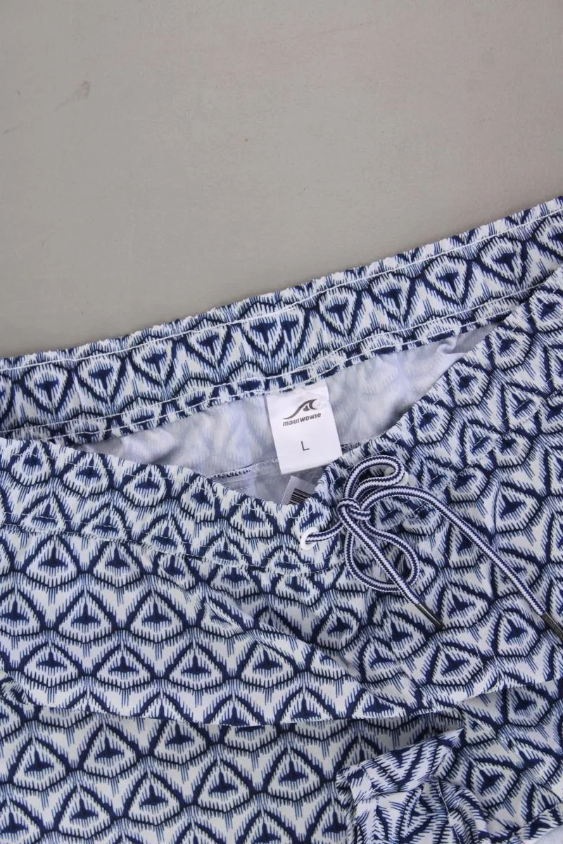 Maui-Wowie Shorts Gr. L geometrisches Muster neuwertig blau aus Polyester