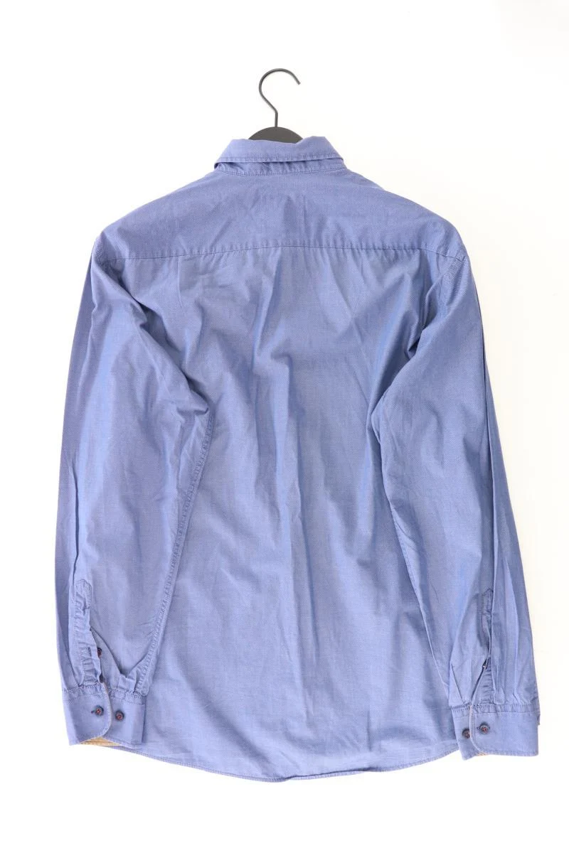 Casa Moda Langarmhemd für Herren Gr. XL blau aus Baumwolle