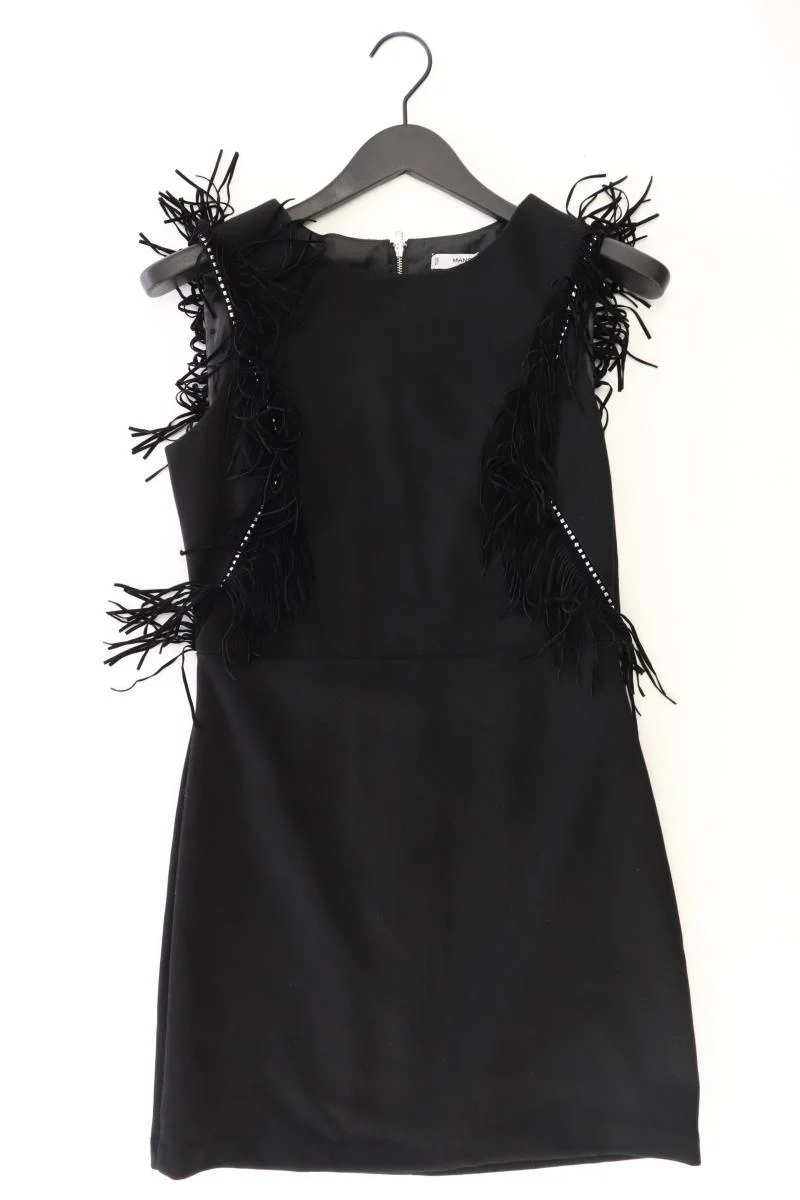 Mango Abendkleid Gr. M neuwertig Ärmellos schwarz aus Polyester