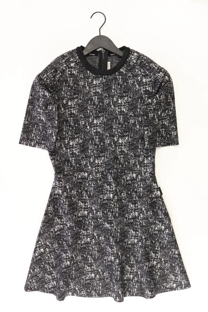 Calvin Klein Jeans Wollkleid Gr. S neuwertig Kurzarm schwarz