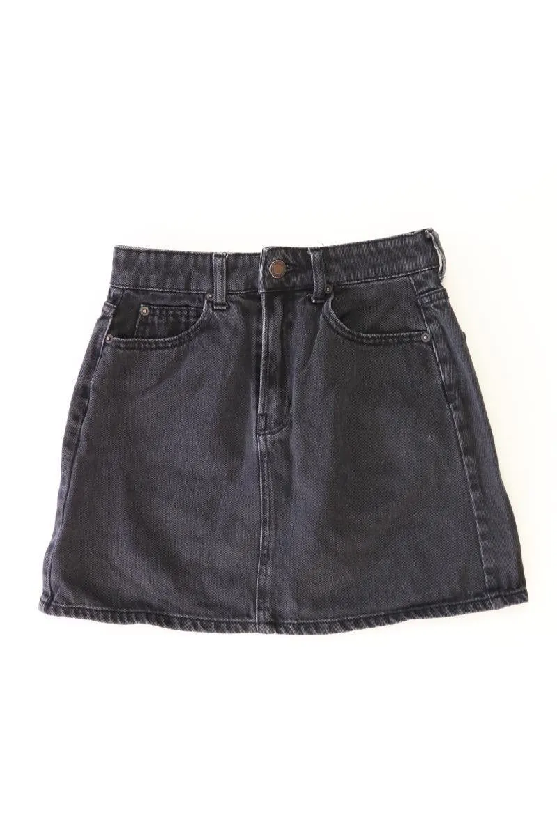 Bershka Jeansrock Gr. 32 schwarz aus Baumwolle