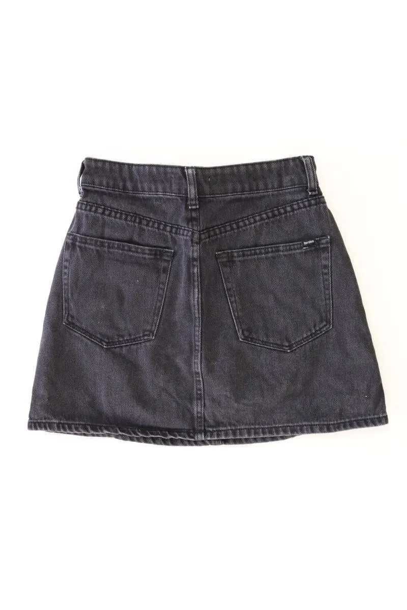 Bershka Jeansrock Gr. 32 schwarz aus Baumwolle