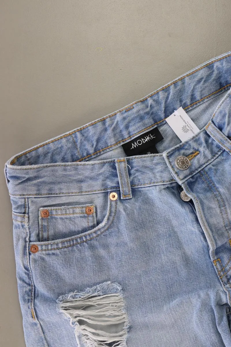 Monki Jeansshorts Gr. W26 blau aus Baumwolle