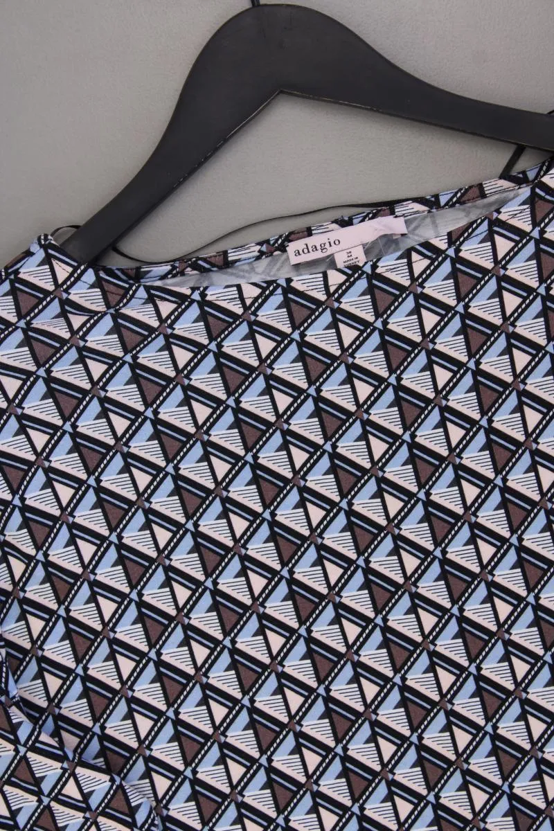 Adagio Regular Shirt Gr. 38 geometrisches Muster neuwertig 3/4 Ärmel mehrfarbig