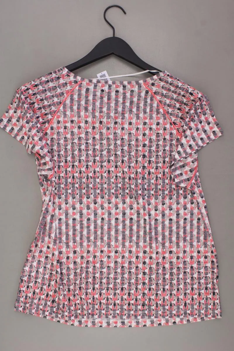 Adagio T-Shirt Gr. 38 geometrisches Muster neuwertig Kurzarm mehrfarbig