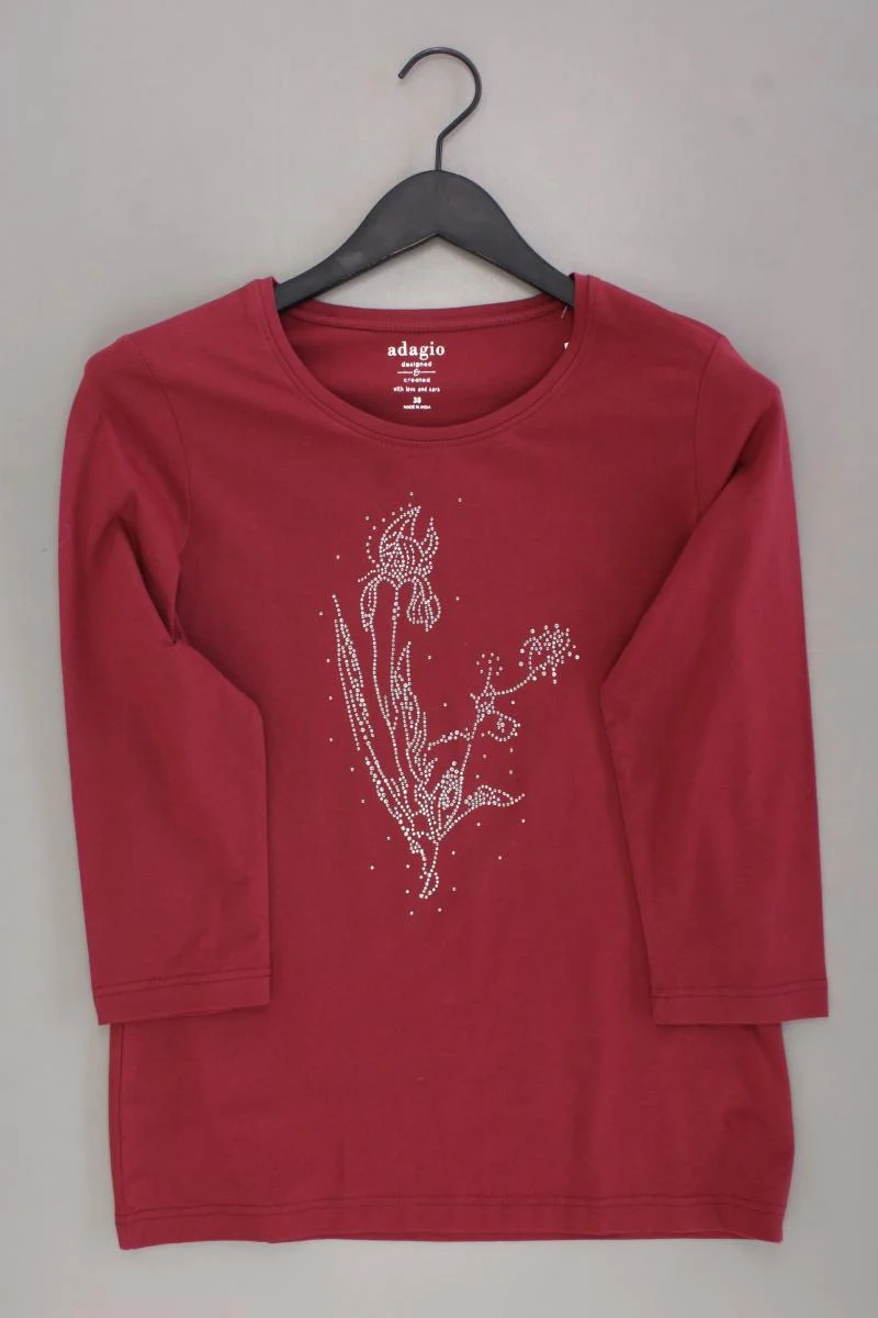 Adagio Regular Shirt Gr. 38 neuwertig 3/4 Ärmel rot