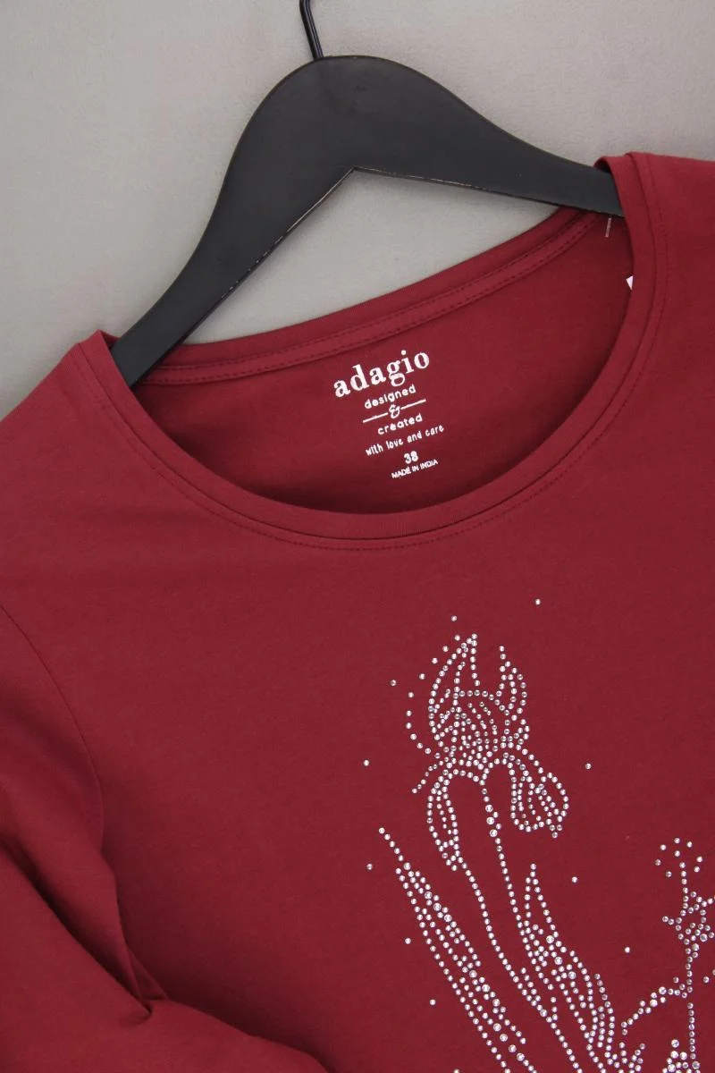 Adagio Regular Shirt Gr. 38 neuwertig 3/4 Ärmel rot