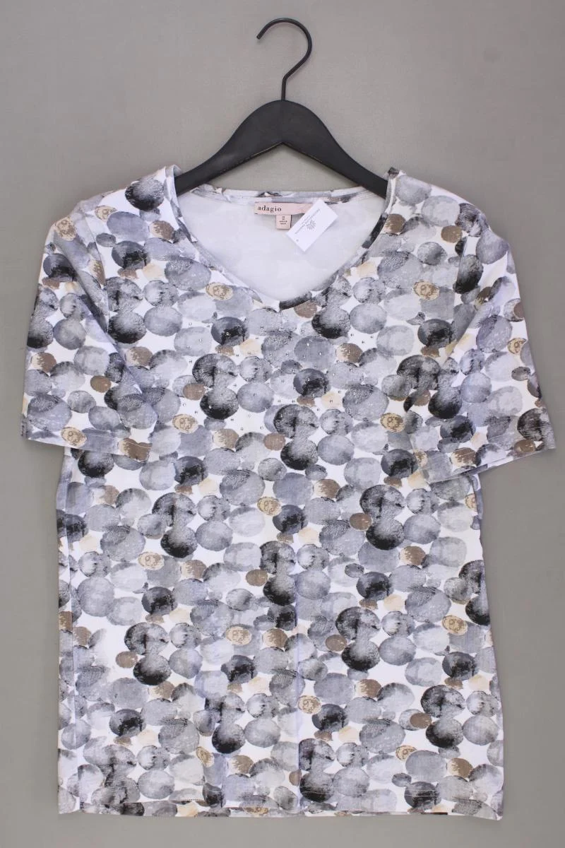 Adagio T-Shirt Gr. 38 neuwertig Kurzarm grau
