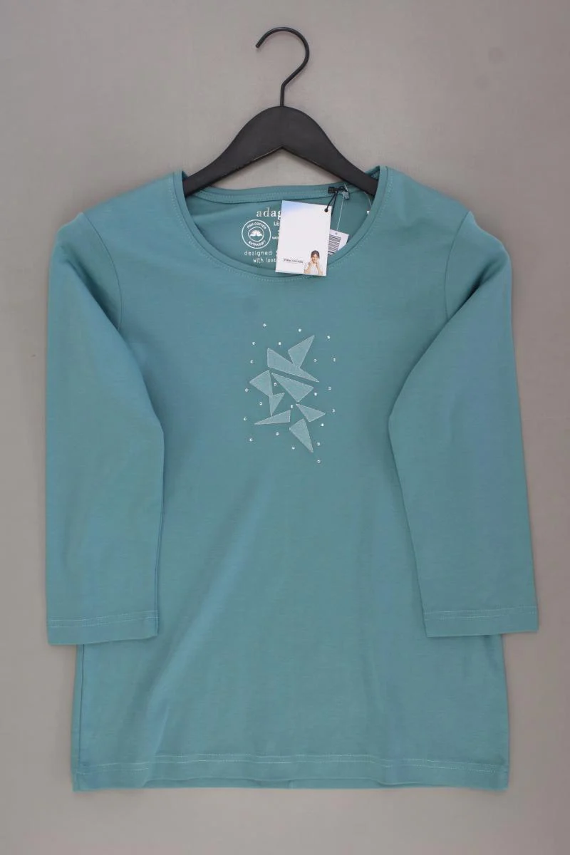 Adagio Regular Shirt Gr. 38 neu mit Etikett 3/4 Ärmel türkis aus Baumwolle