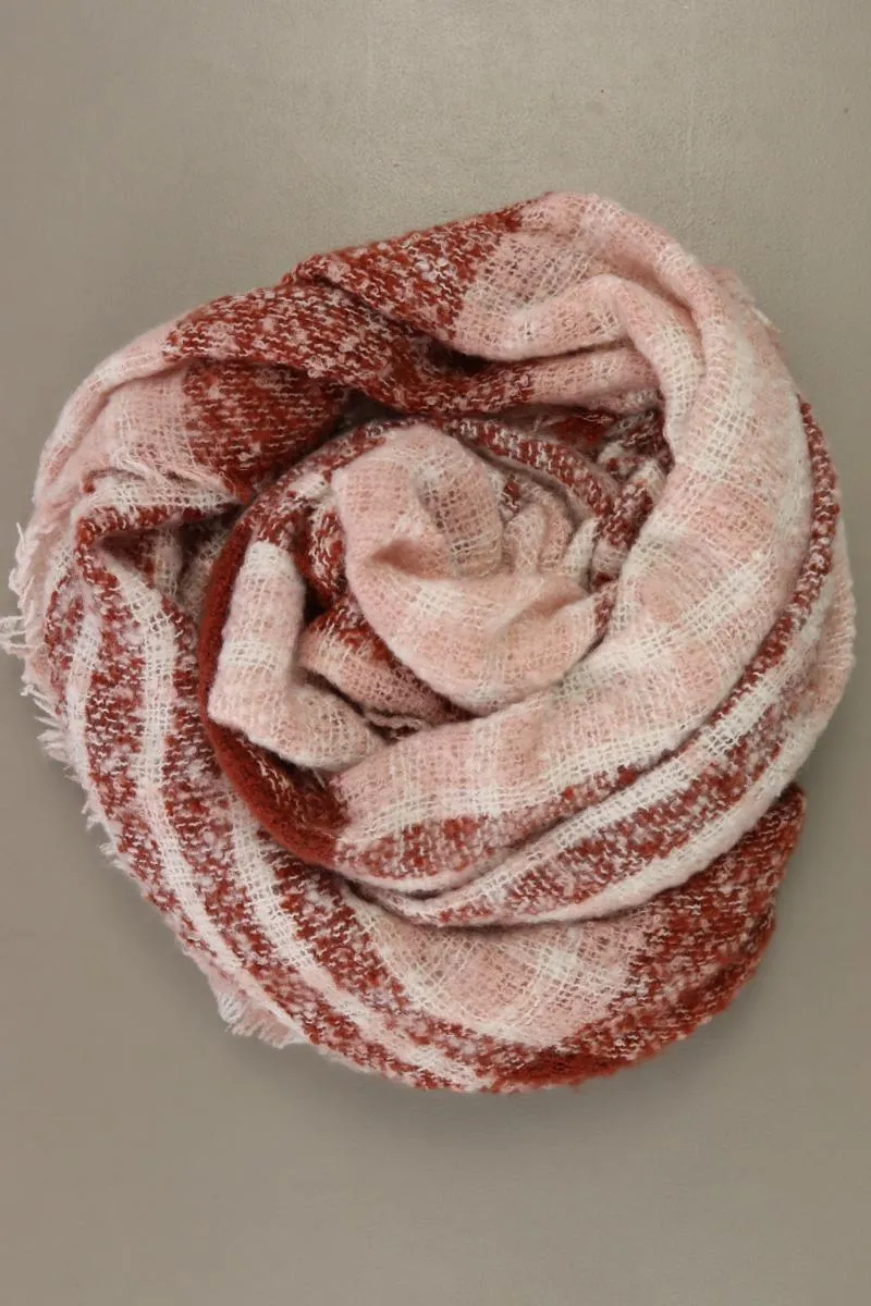 Schal kariert rosa
