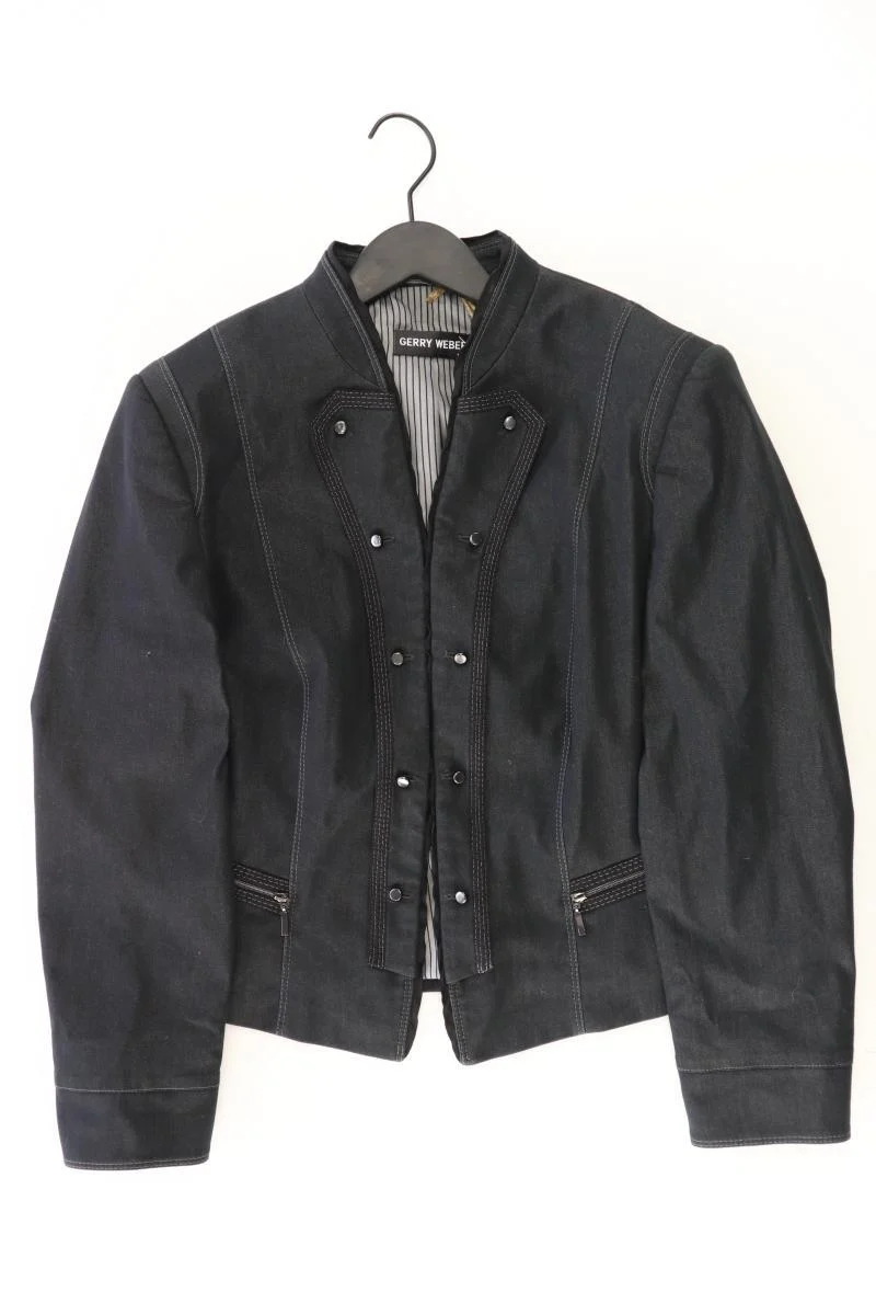 Gerry Weber Regular Blazer Gr. 44 schwarz aus Baumwolle