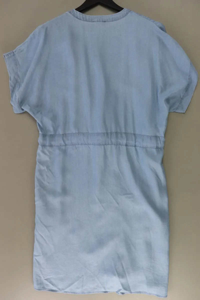 SOAKED IN LUXURY Kurzarmkleid Gr. S neuwertig mit Gürtel blau aus Lyocell