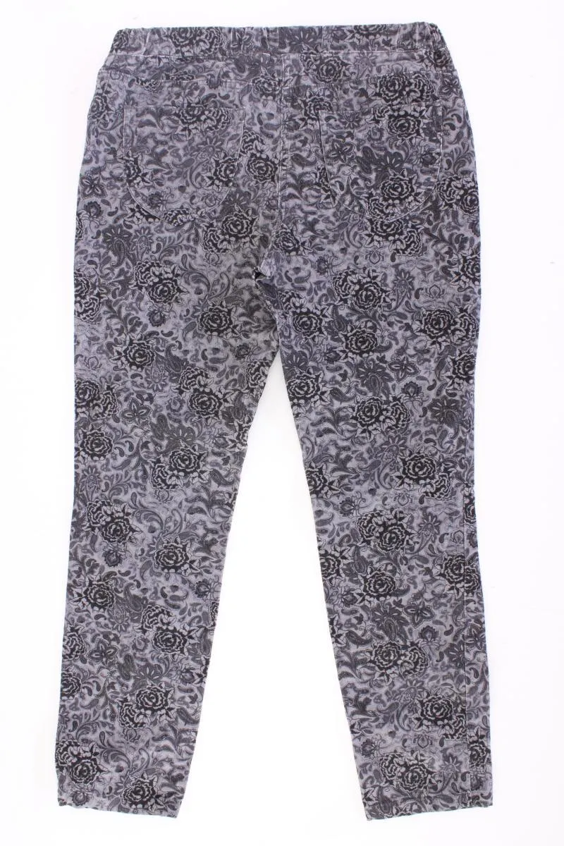 Best Connections Stretchhose Gr. Kurzgröße 21 mit Blumenmuster grau