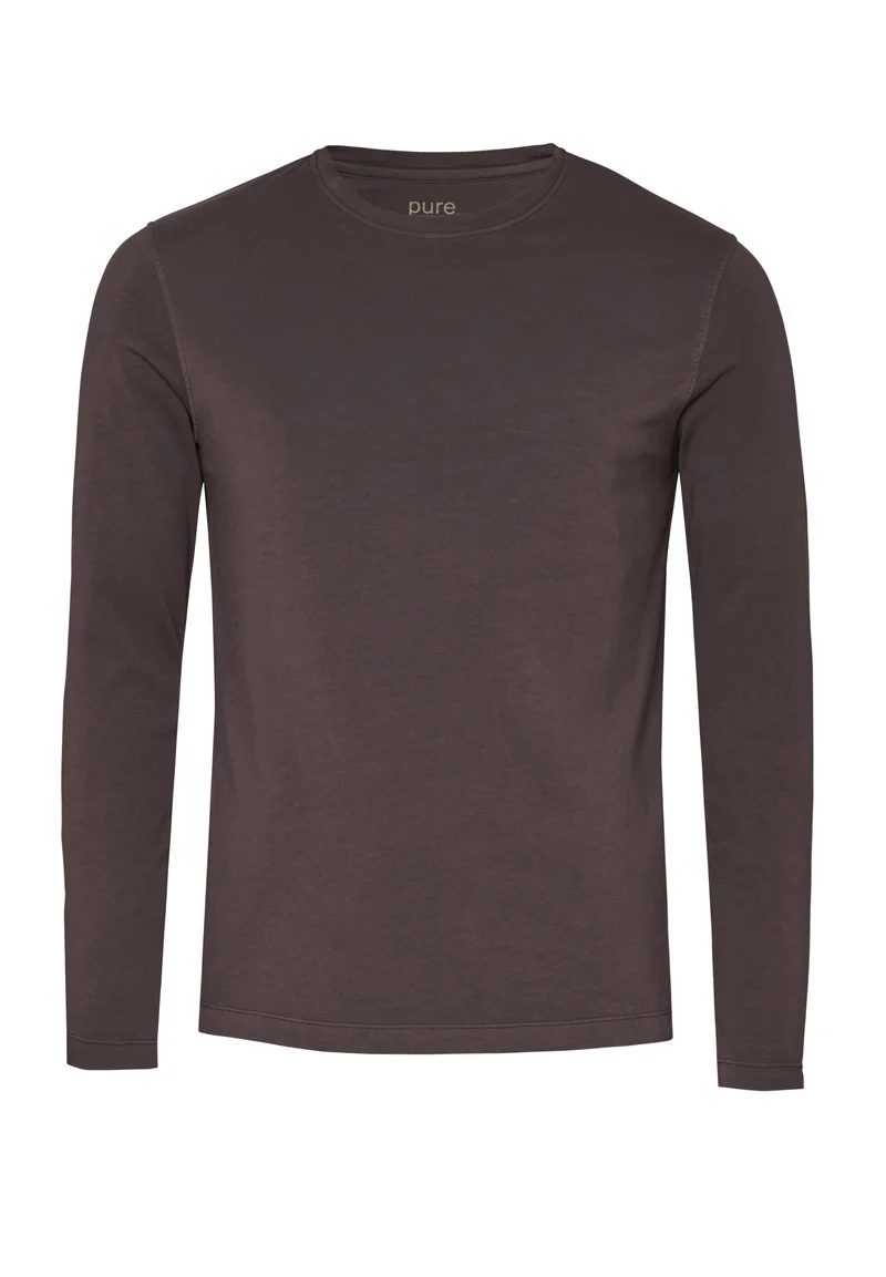 6010-91970 - Shirt Rundhals slim fit - braun