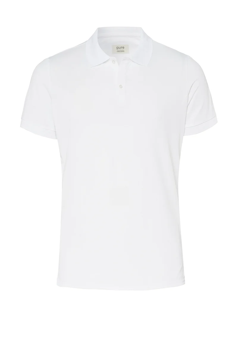 E31321-92933 - Functional Polo slim fit - weiss