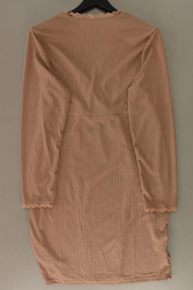 Shein Schlauchkleid Gr. XL neuwertig Langarm braun aus Polyester