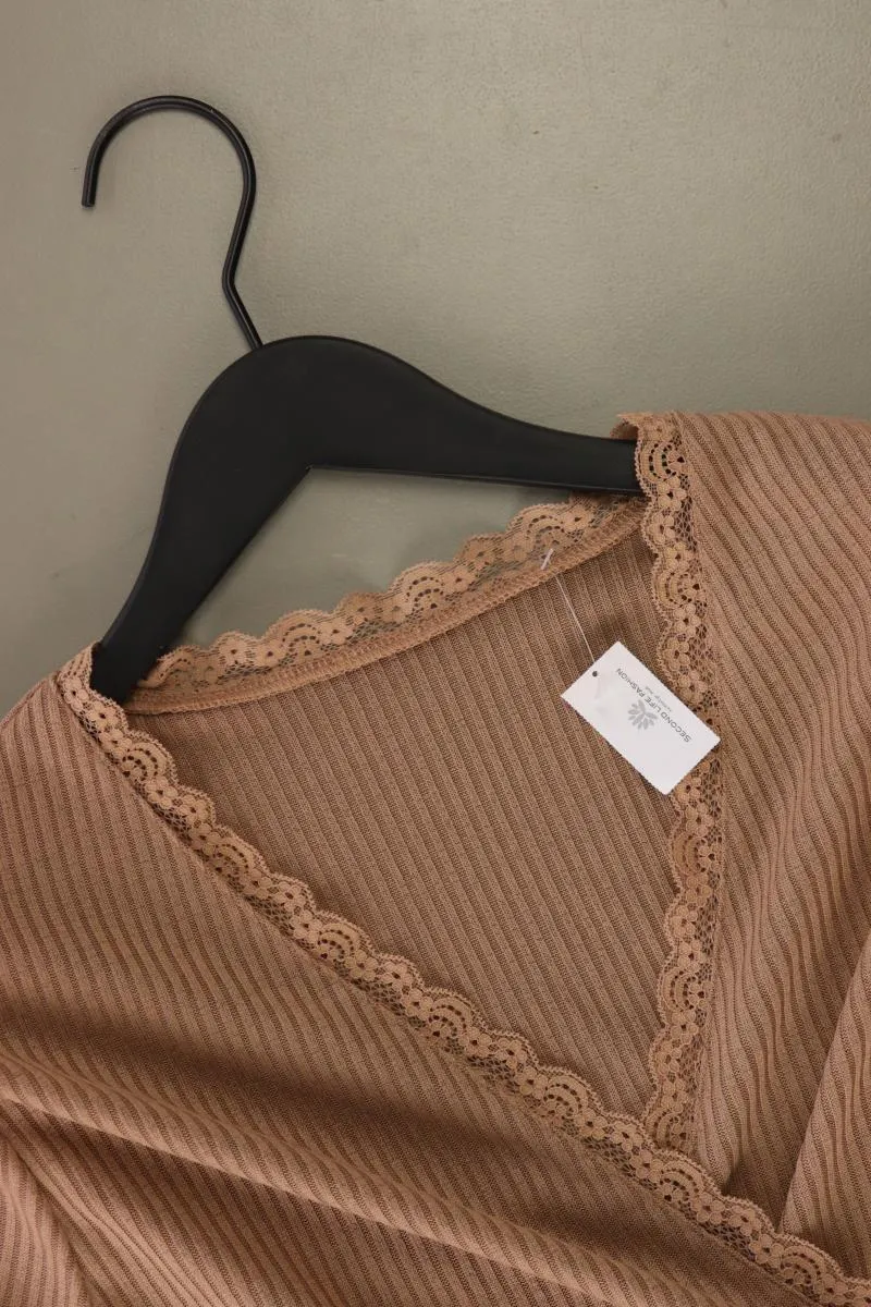Shein Schlauchkleid Gr. XL neuwertig Langarm braun aus Polyester