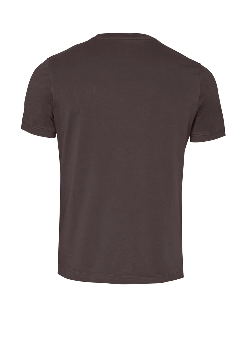 6007-92975 - T-Shirt Rundhals slim fit - braun