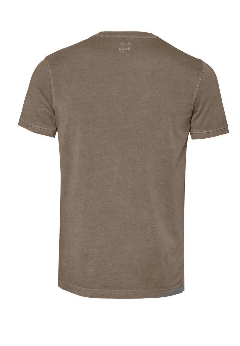 6006-92977 - T-Shirt V-Neck slim fit - beige