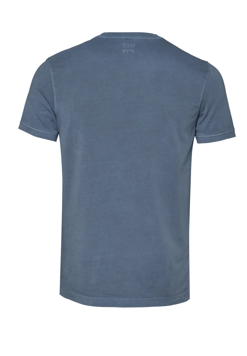 6006-92977 - T-Shirt V-Neck slim fit - blau