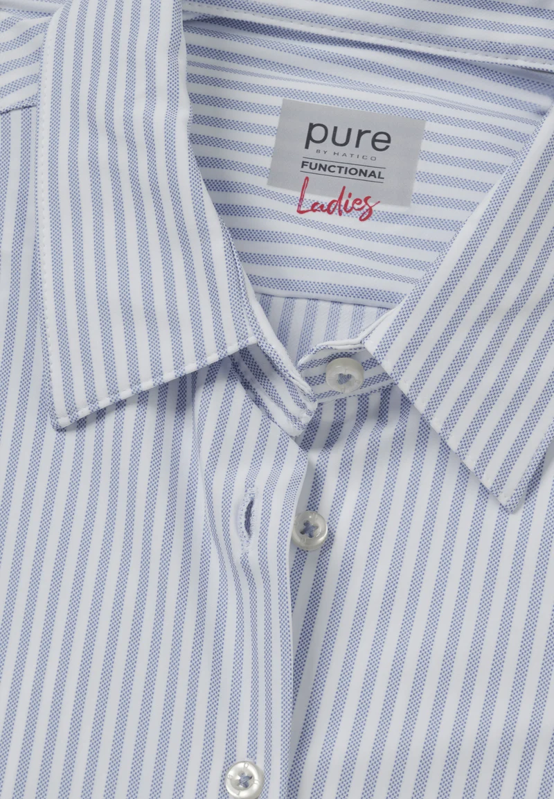 4068-91910 - Functional Bluse slim fit - blau