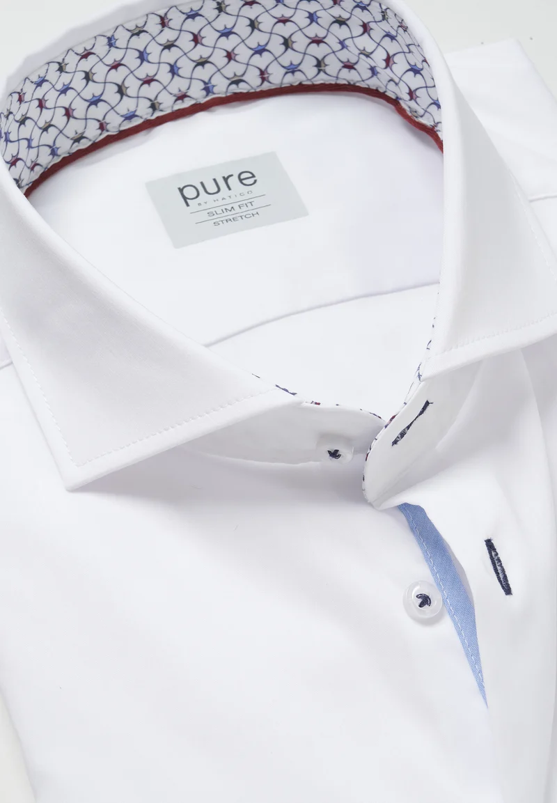 E41012-21705 - Business Stretch Hemd slim fit - weiss