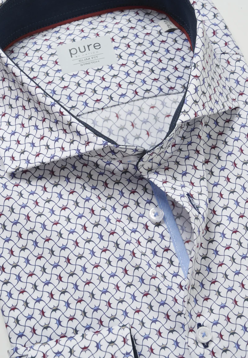 E41013-21705 - Business Stretch Hemd slim fit - multicolor