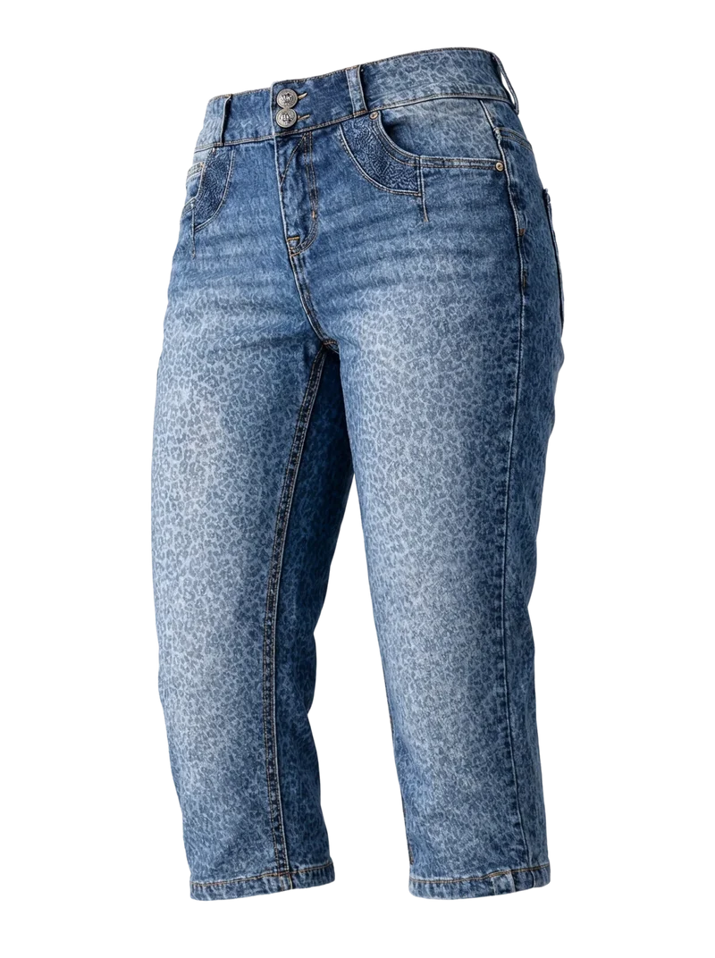 MODELL: HENDRINA DENIM KNIEBUND LEO