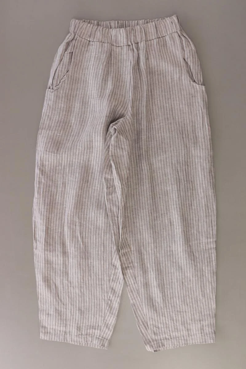 Von Kittel Leinenhose Gr. XS gestreift grau