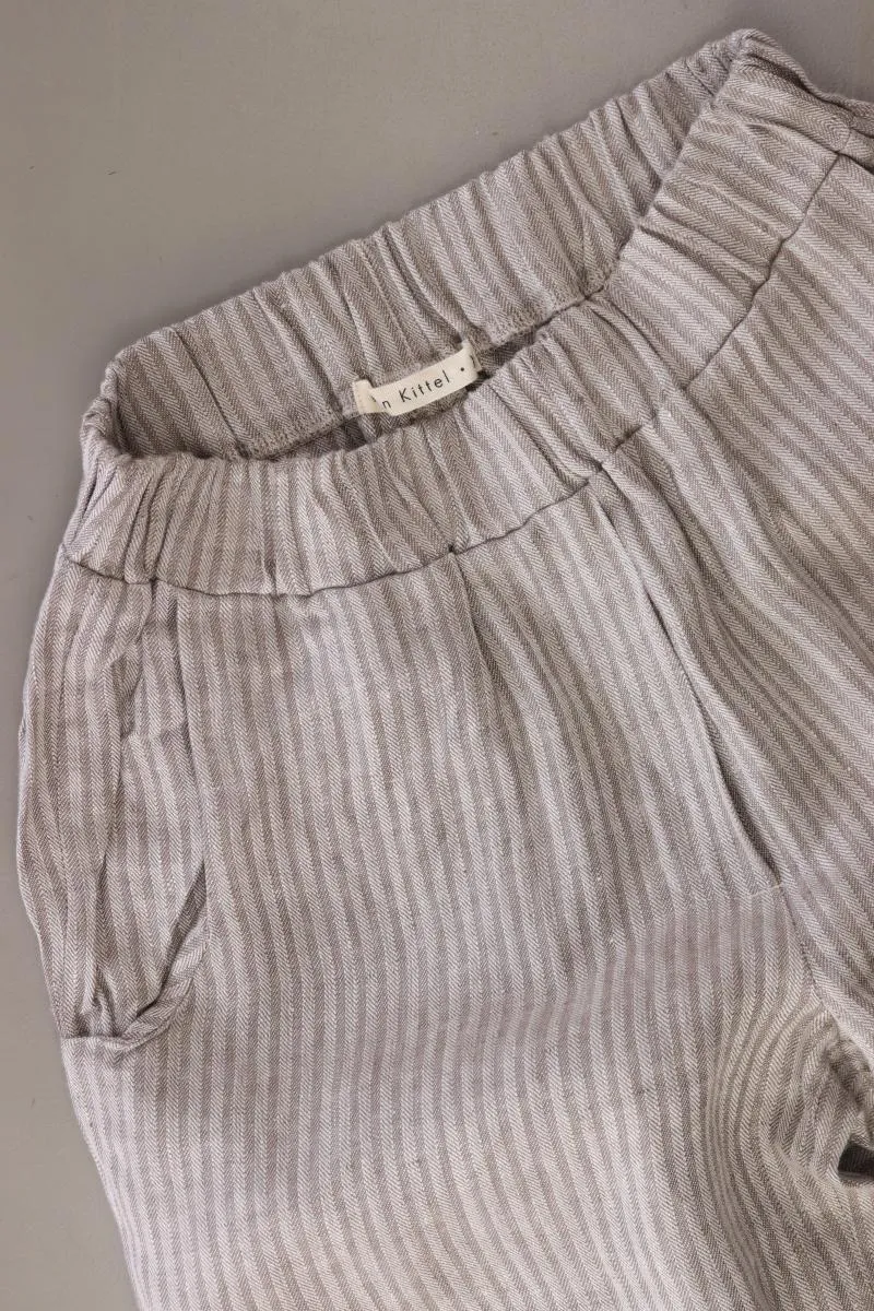 Von Kittel Leinenhose Gr. XS gestreift grau