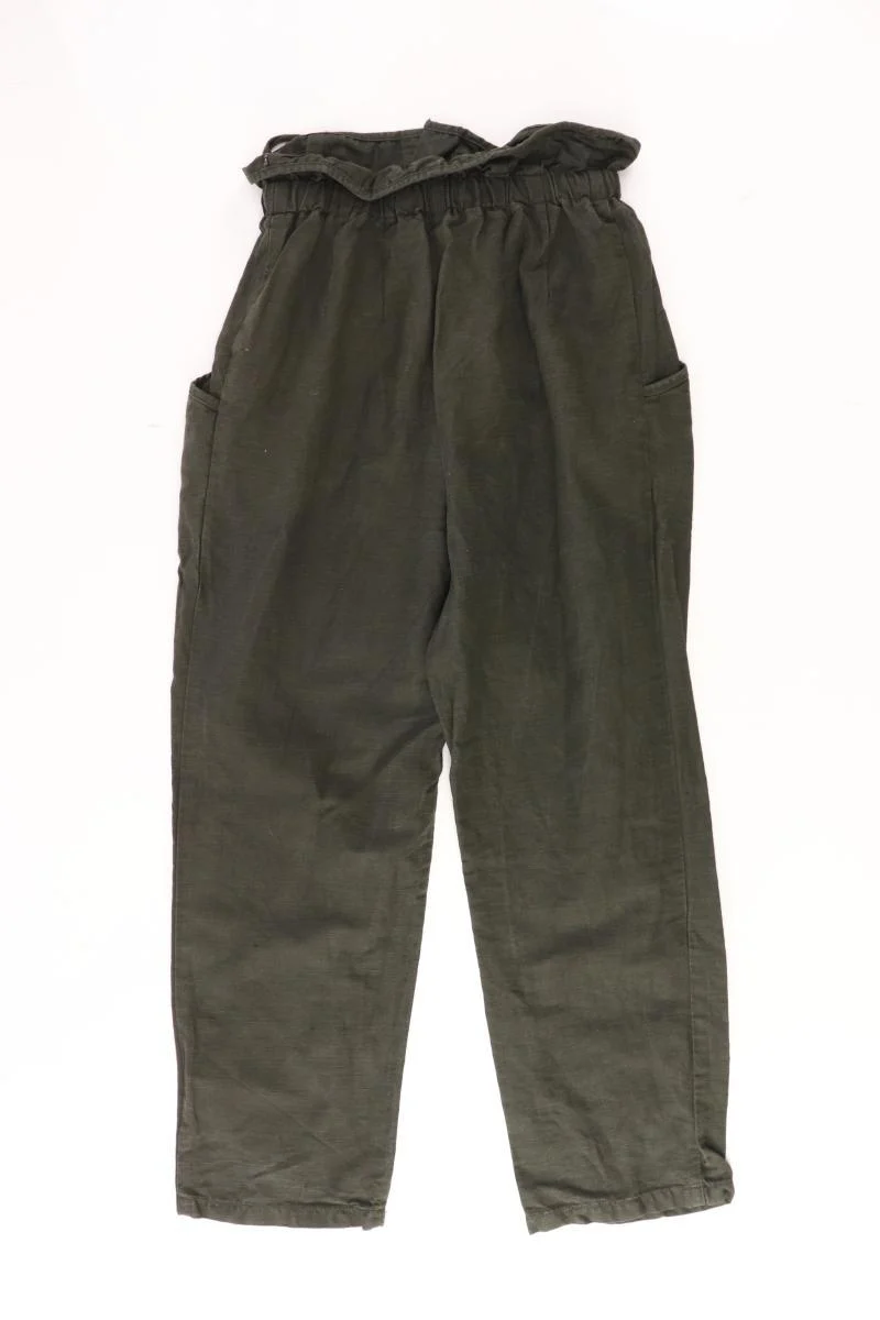 Zara Leinenhose Gr. XS olivgrün