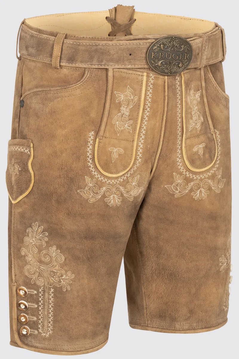 Herren Lederhose ROBERTO % - Krüger Buam - 962367-000-0715